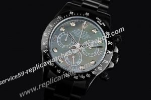 Rolex Bamford Heritage Daytona Green Dial Steel Strap replica watch -  Replica Magic Watch