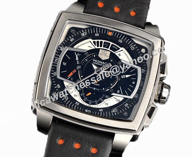 Tag Heuer Monaco Mikrograph Silver Steel Square Case replica watch