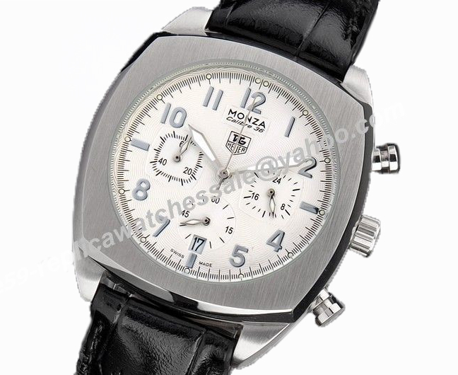 Tag Heuer Monza Calibre 36 Silver Quartz Chronograph replica watch