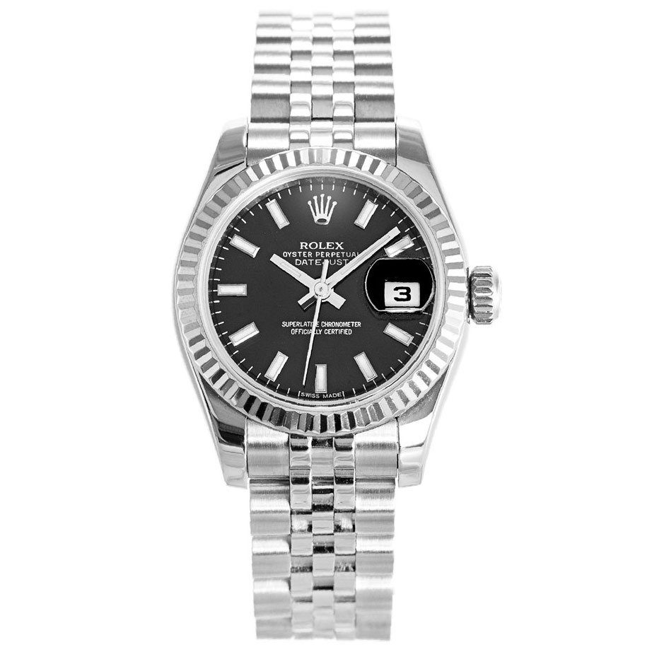 Automatic Black Ladies Datejust 179174 replica watch - Replica Magic Watch