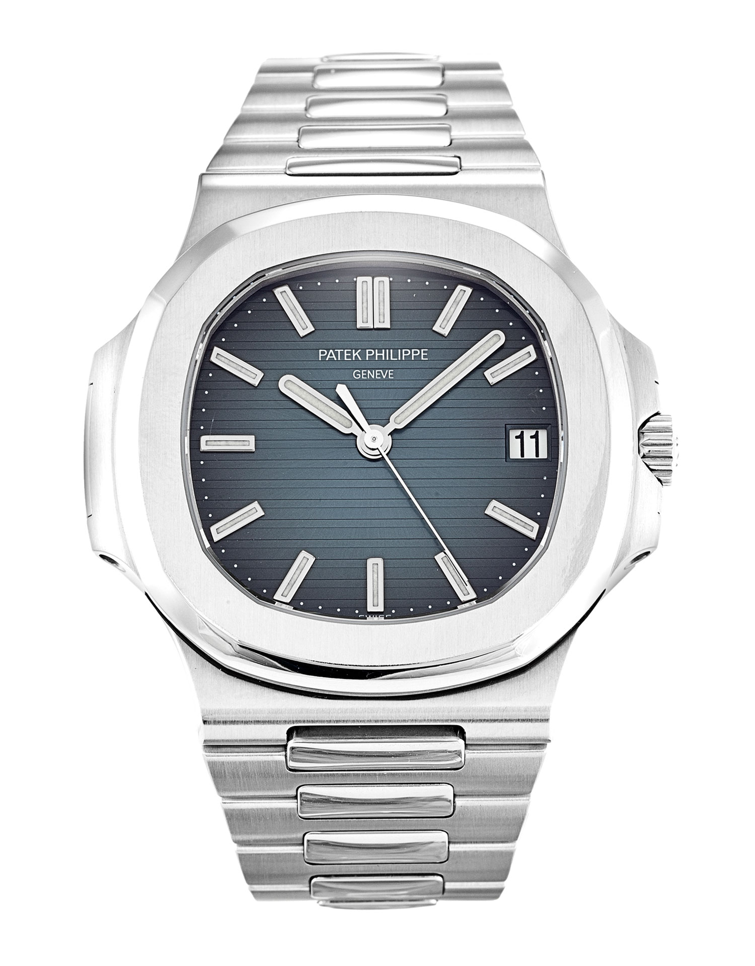 Men Patek Philippe Nautilus 5711/1A Blue Baton replica watch - Replica Magic Watch