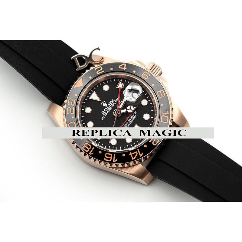 Rolex gmt rose clearance gold rubber strap